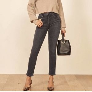 Reformation Harper High Rise Skinny Ankle Crop Jean Sz26